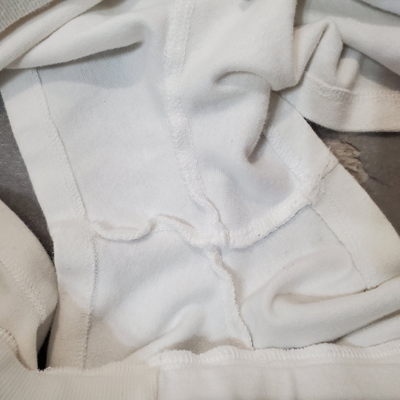 La Vie En Rose Aqua White Women's Mini Shorts. 2,5" Inseam. Size L. - Picture 4 of 9